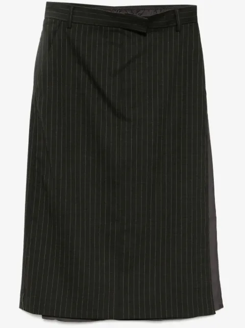pushBUTTON stripe H line skirt