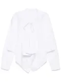 pushBUTTON two way shirt - White