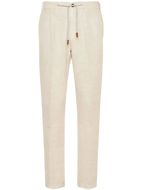Pantalon fuselé à lien de resserrage - Eleventy - Modalova