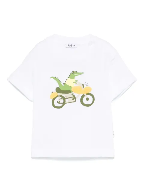 Il Gufo playera con cocodrilo estampado