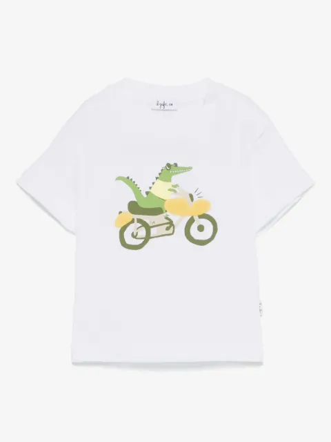 Il Gufo crocodile-print T-shirt