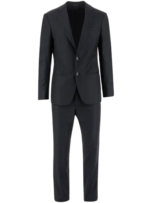 Giorgio Armani シングルスーツ | ブルー | FARFETCH JP