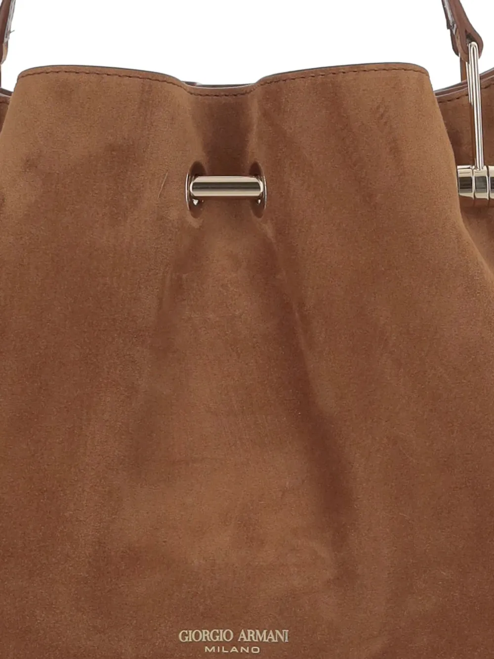 Giorgio Armani Shopper met streepdetail Bruin