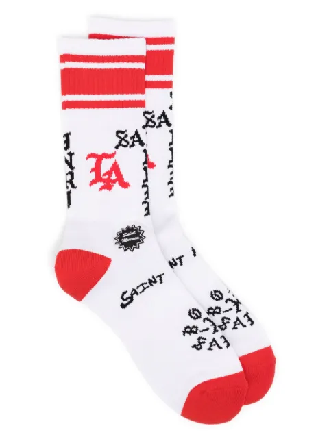 SAINT MXXXXXX calcetines con estampado gráfico