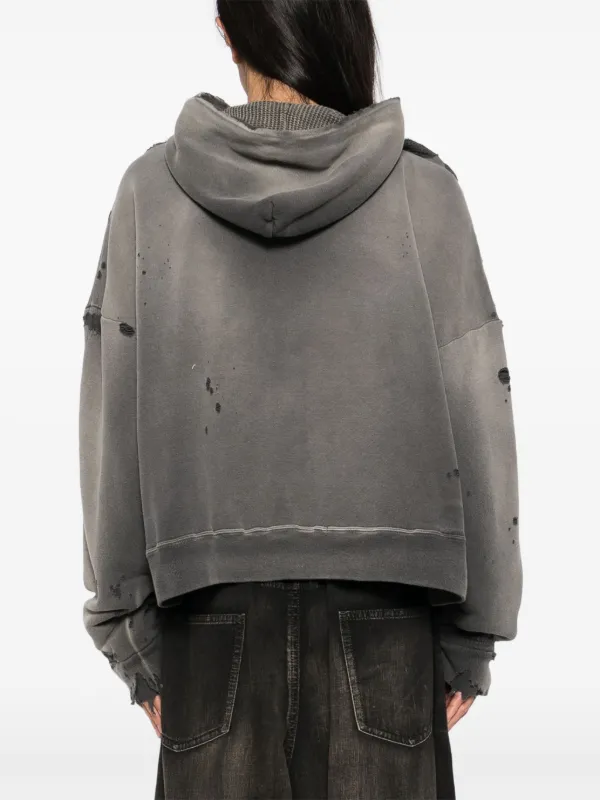 SAINT MXXXXXX cotton-blend Hoodie | Grey | FARFETCH