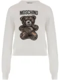 Moschino Teddy Bear-intarsia sweater - White