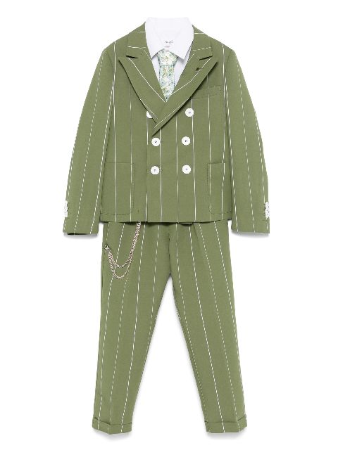 Colorichiari striped suit (set of three)