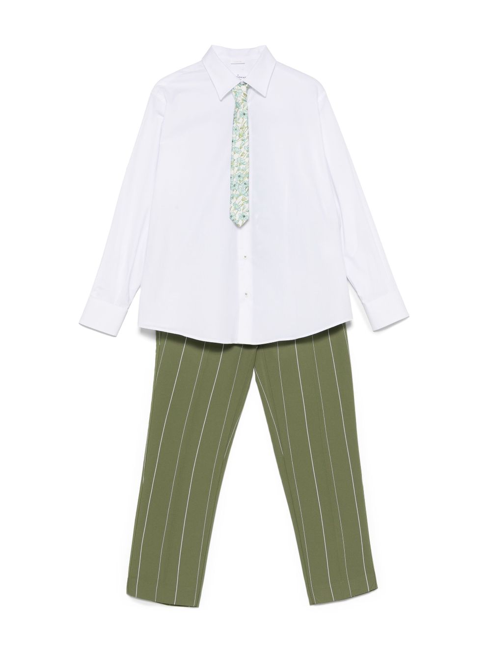 Colorichiari striped suit - Green