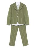 Colorichiari striped suit - Green