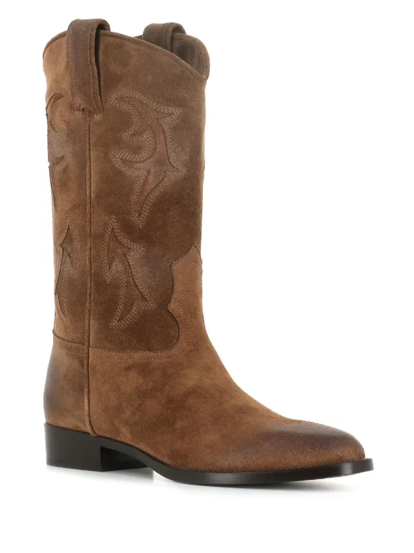 Sartore Suede Boots Brown FARFETCH PH