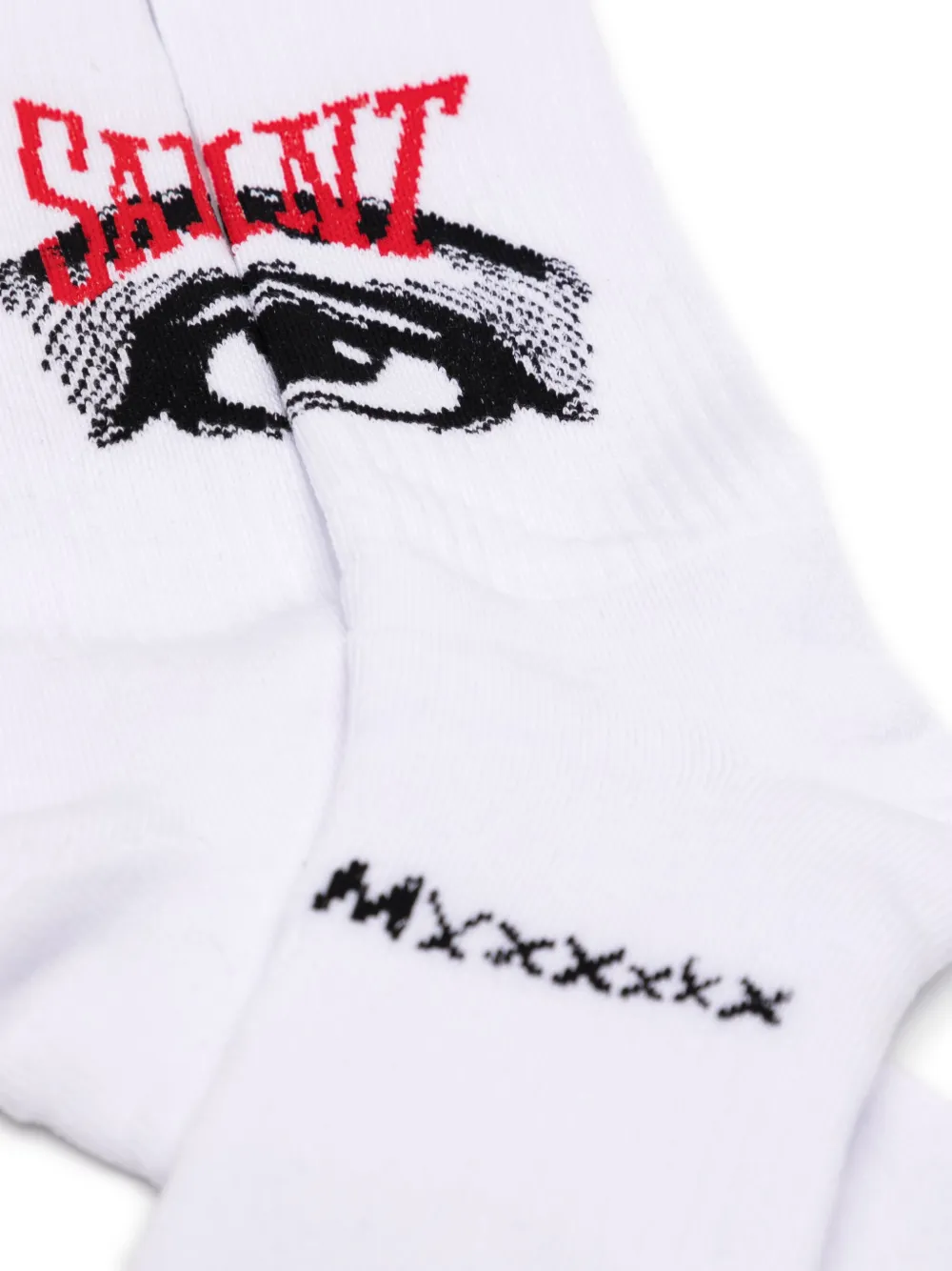 Image 2 of SAINT MXXXXXX носки вязки интарсия с логотипом