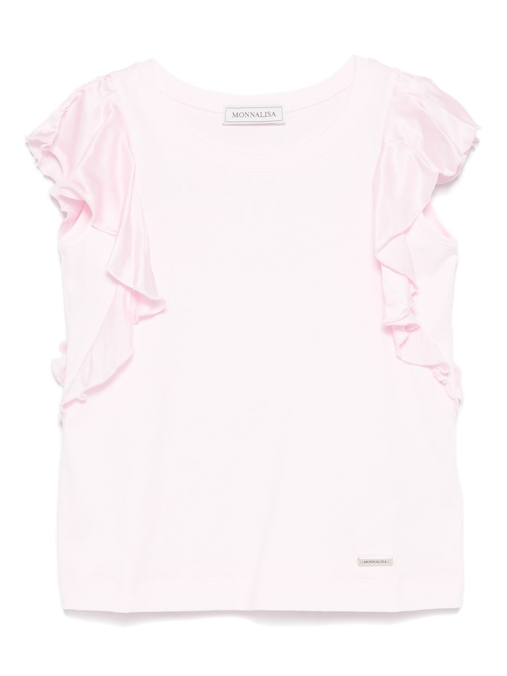 Monnalisa Tanktop met ruches Roze