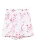 Monnalisa floral-print shorts - White