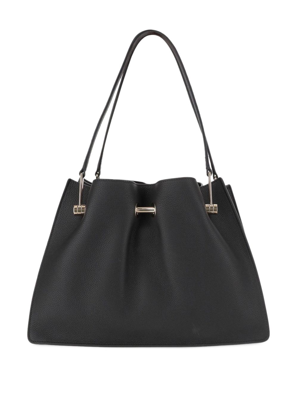 Giorgio Armani Shopper met streepdetail - Zwart