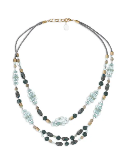 Giorgio Armani collier multi-rangs serti de perles