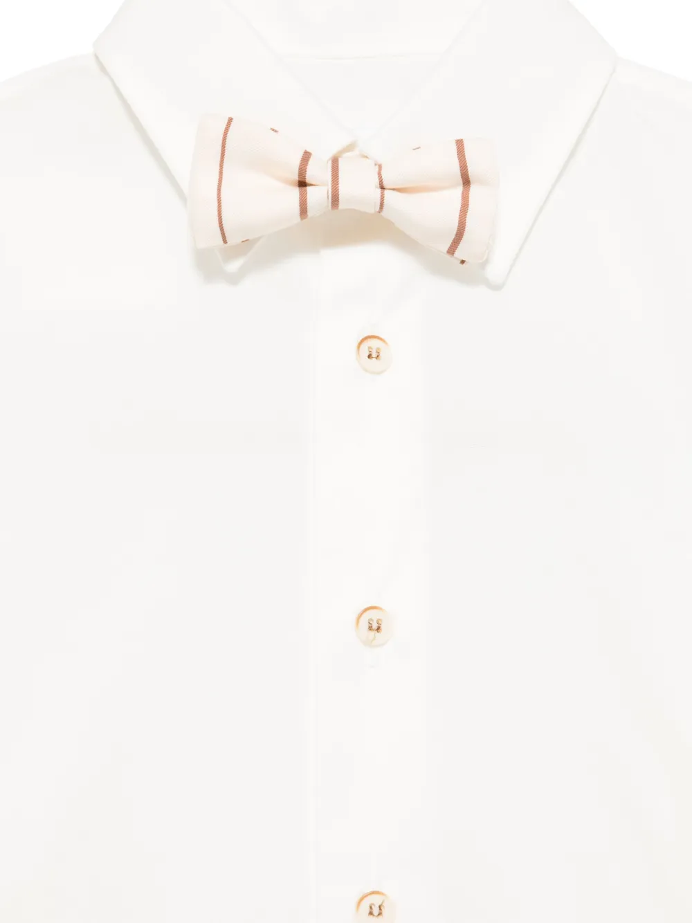 Colorichiari Gestreept shirt en shorts Beige