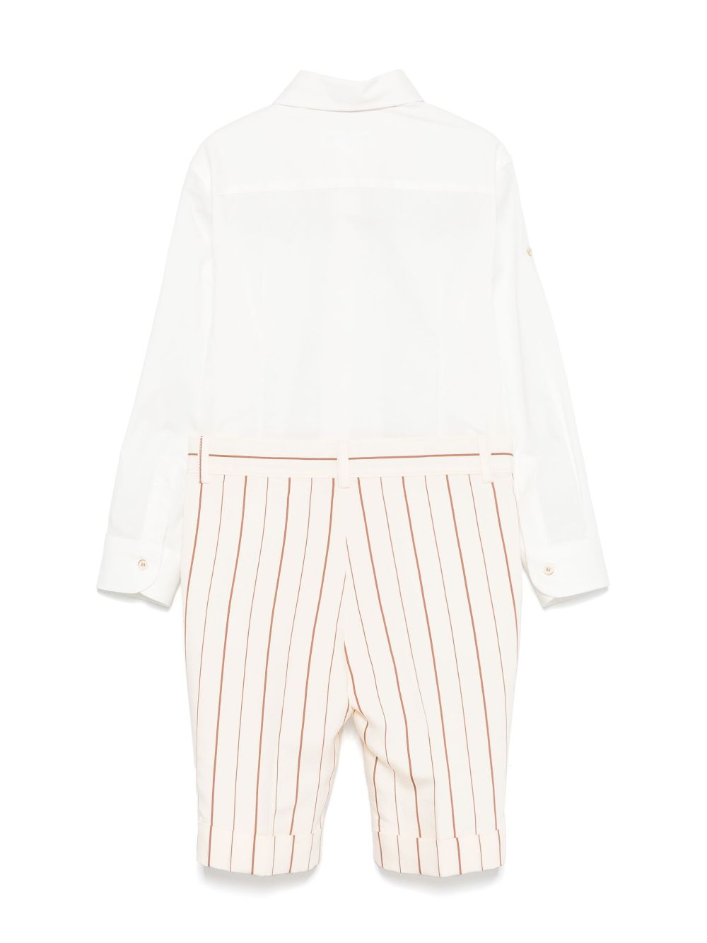 Colorichiari striped shorts and shirt set - Neutrals