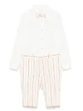 Colorichiari striped shorts and shirt set - Neutrals