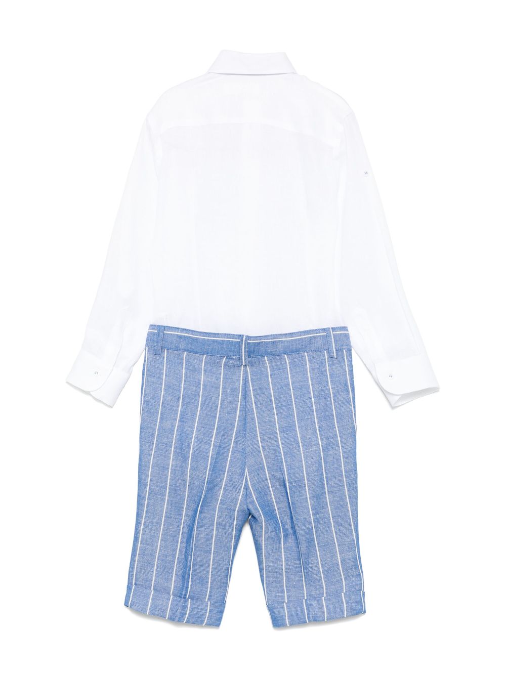 Colorichiari striped shorts set - Blue