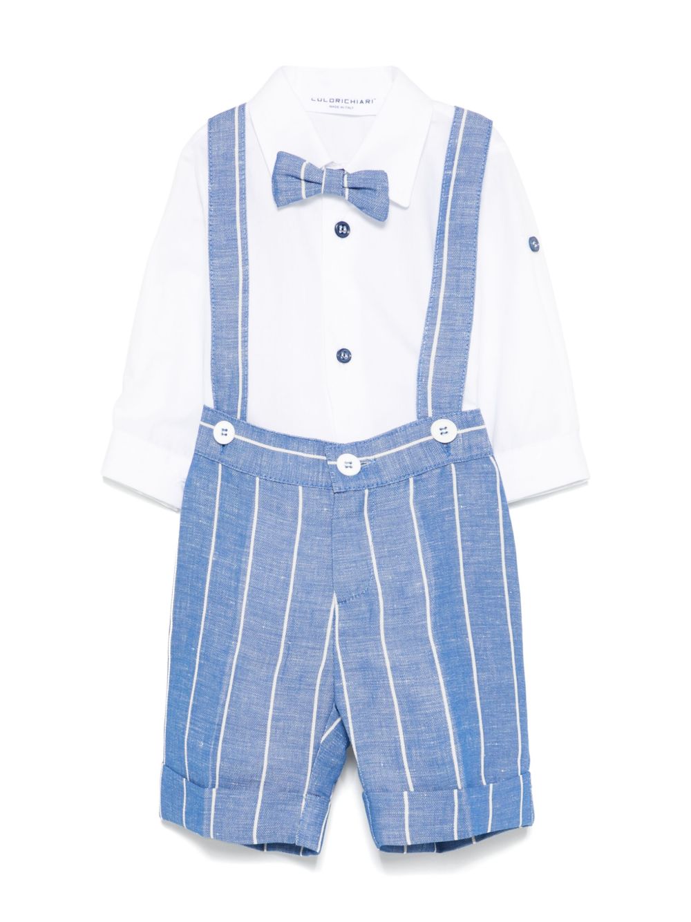 Colorichiari striped trouser set - Wit