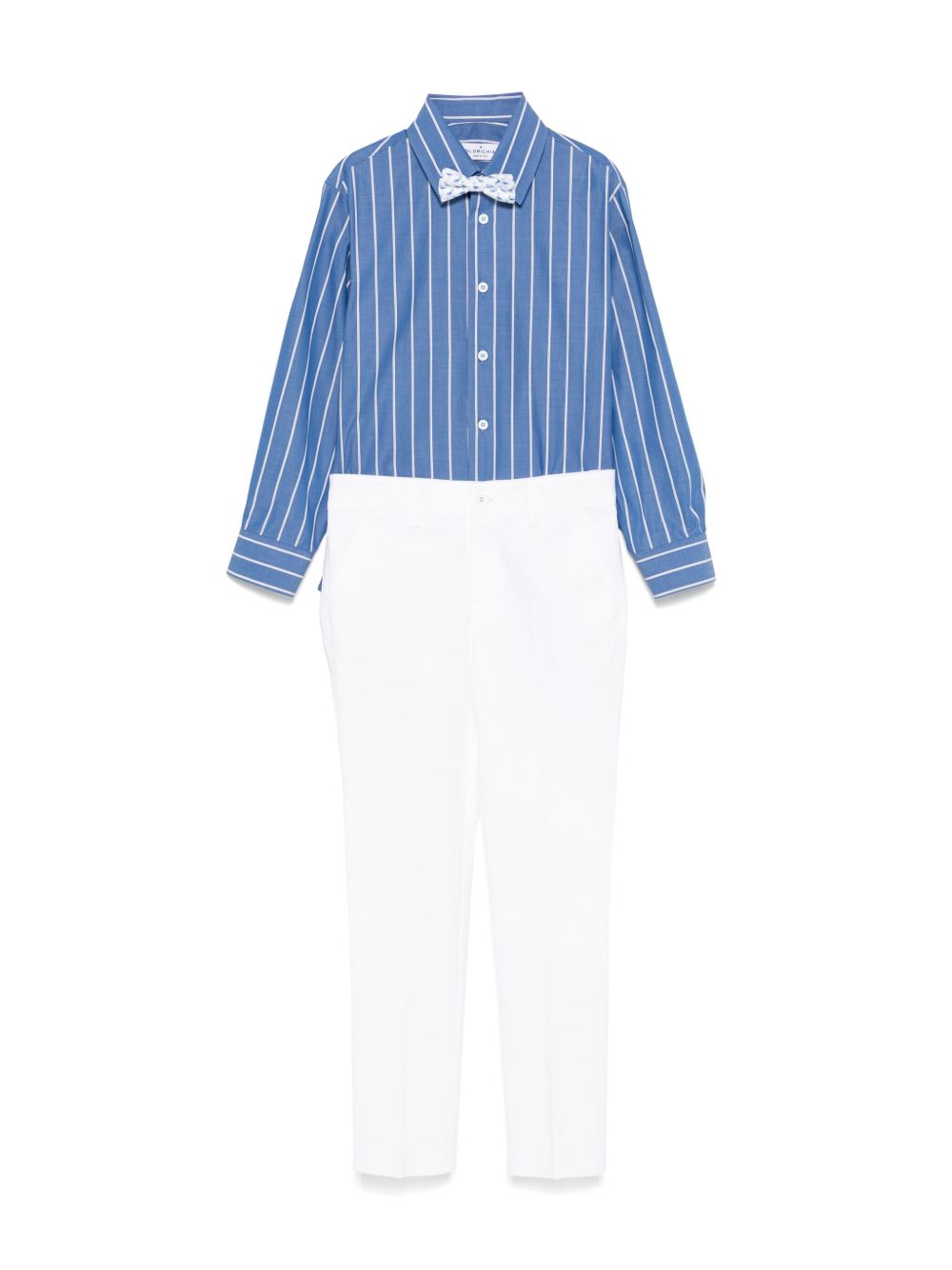 Colorichiari colourblock suit (set of three) - Blue