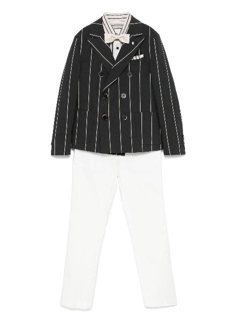 Colorichiari striped suit (set of three)