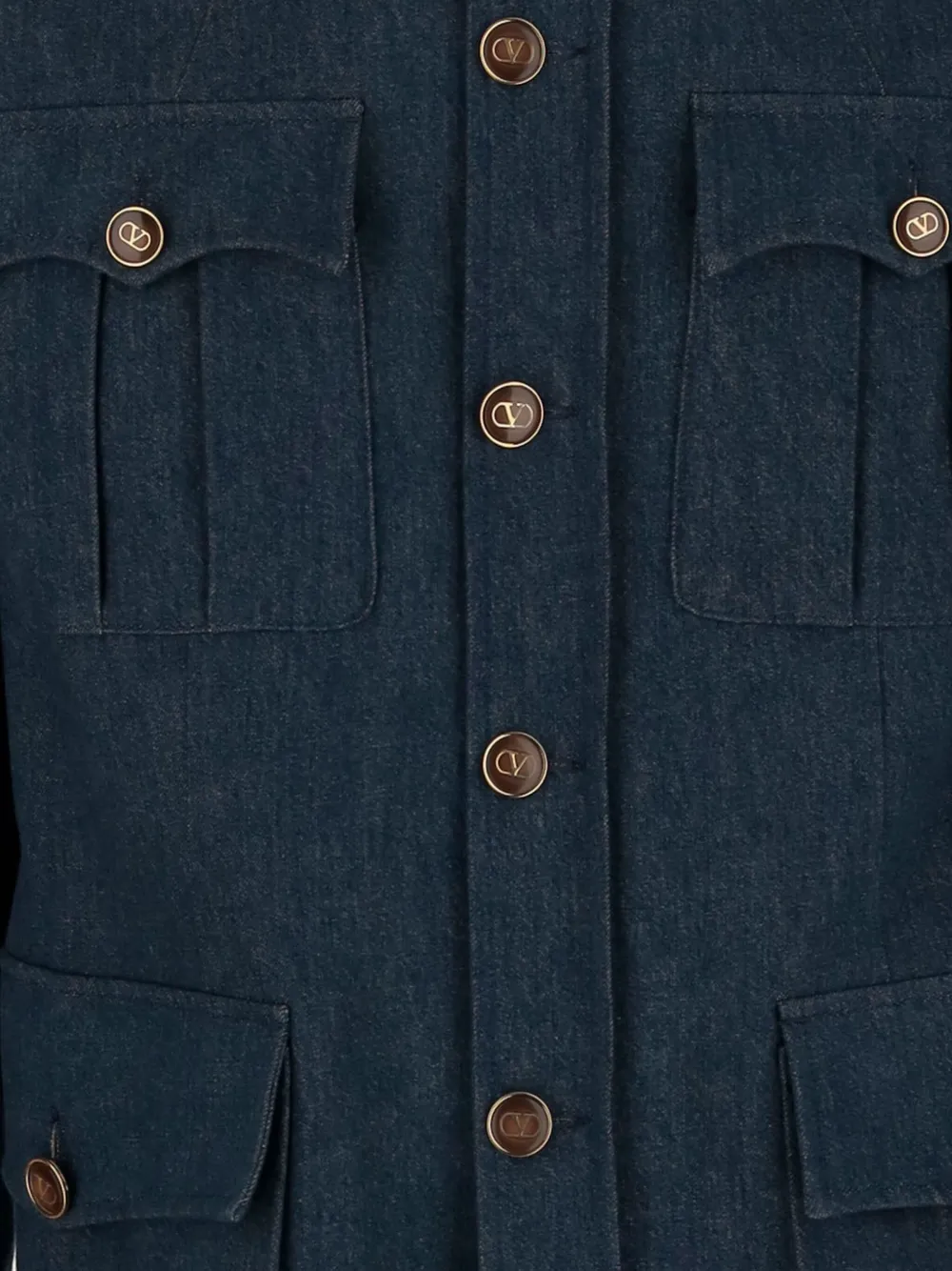 Valentino Garavani Denim jack Blauw