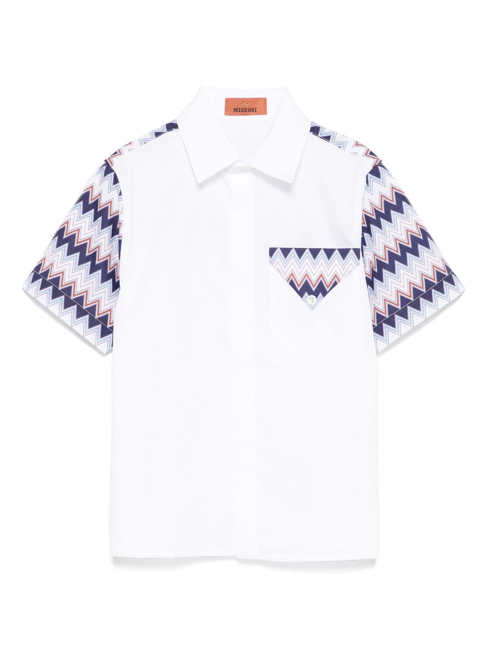 Missoni Kids zigzag-print shirt - White