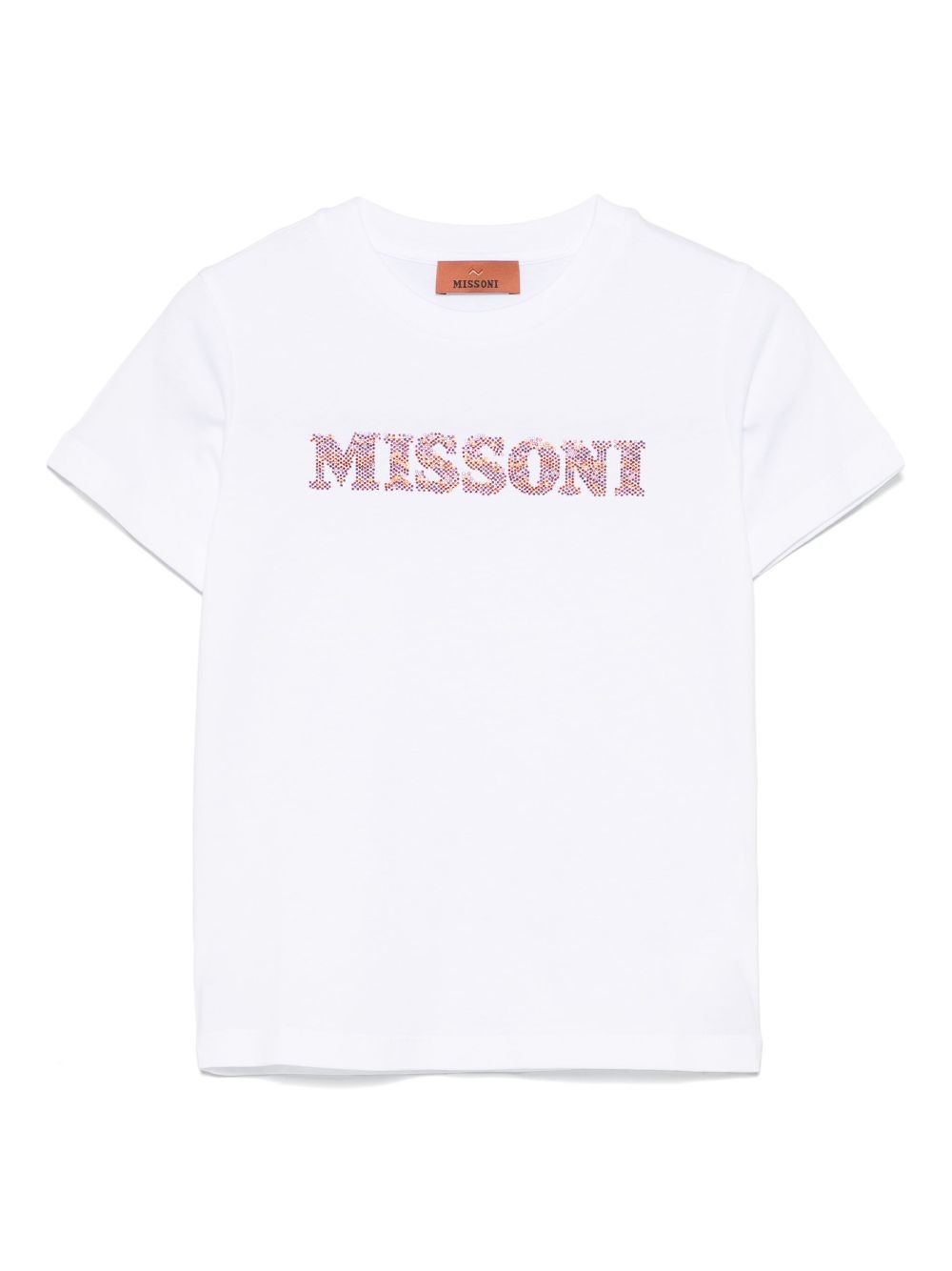 Missoni Kids crystal-logo T-shirt - White