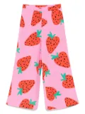 Stella McCartney Kids strawberry-print trousers - Pink
