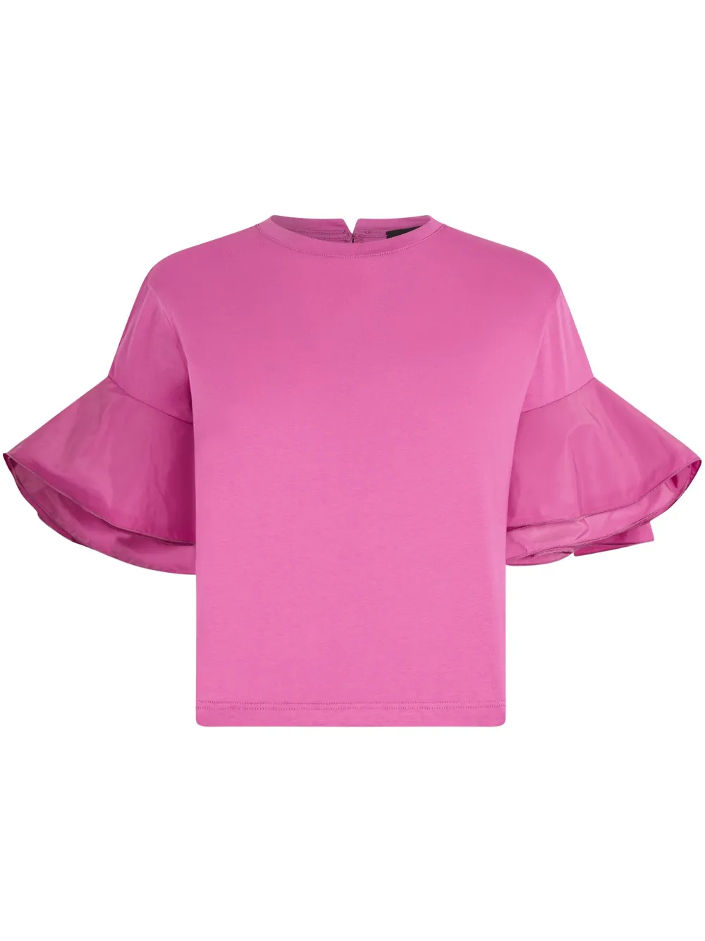 flounce-sleeve T-shirt