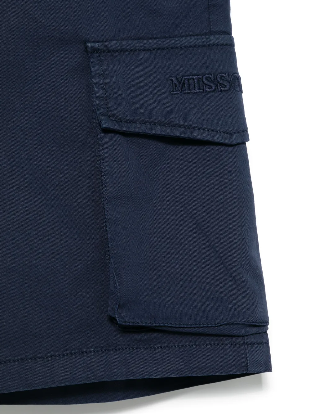 Missoni Kids Shorts met geborduurd logo Blauw