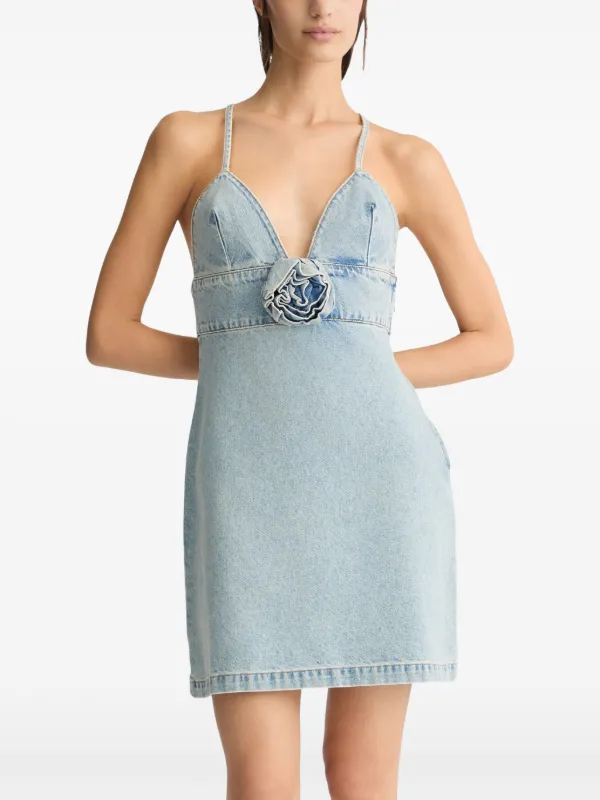 LIU JO Abito Corto Denim Blu FARFETCH IT