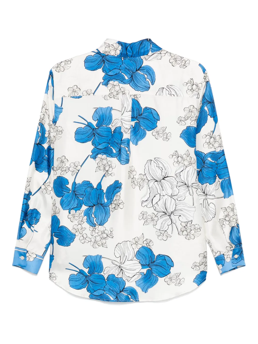 P.A.R.O.S.H. Blouse met bloemenprint - Wit