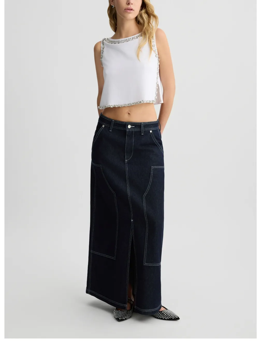 Liu •jo Denim Skirt In Blue