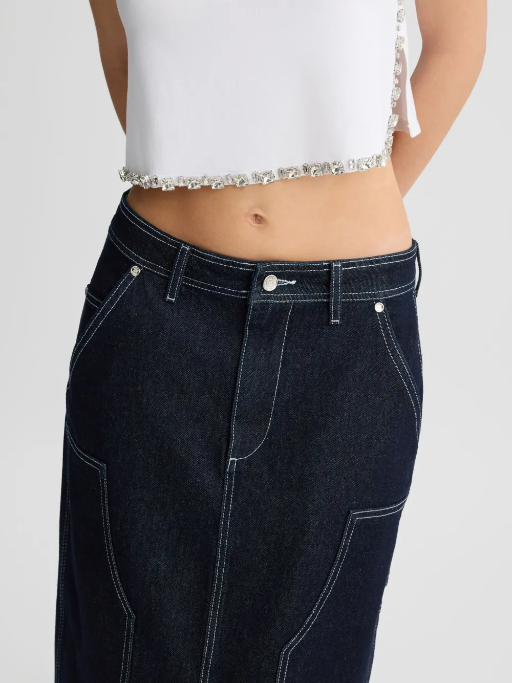 Liu •jo Denim Skirt In Blue