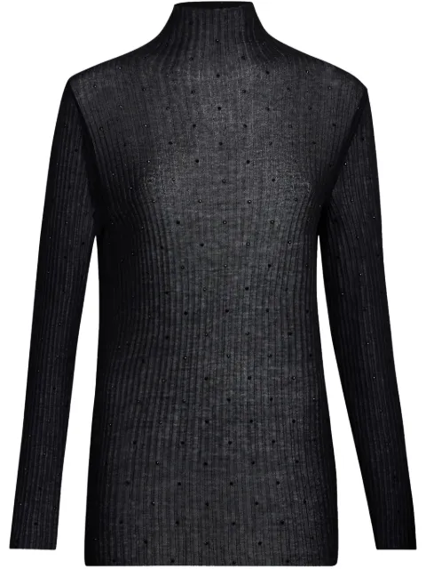 LIU JO rhinestone-embellished jumper