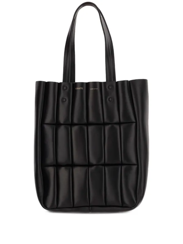 【関税込み】KHAITE ブラック Zoe トートバッグ Small Zoe Tote in Black Nappa Leather – KHAITE