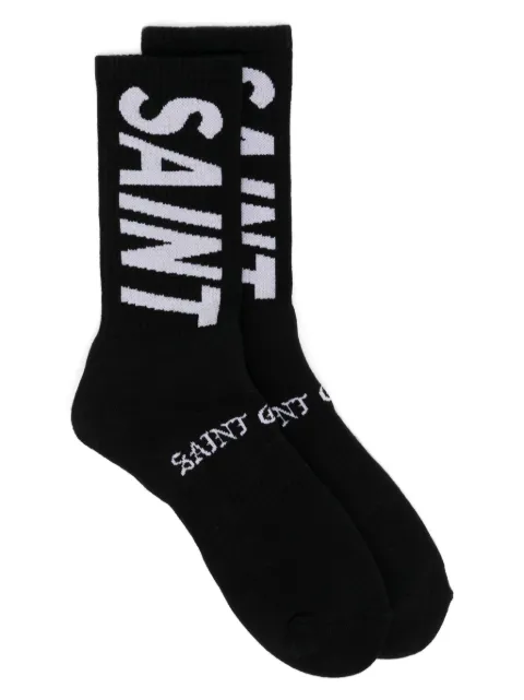 SAINT MXXXXXX calcetines tejidos con logo en intarsia
