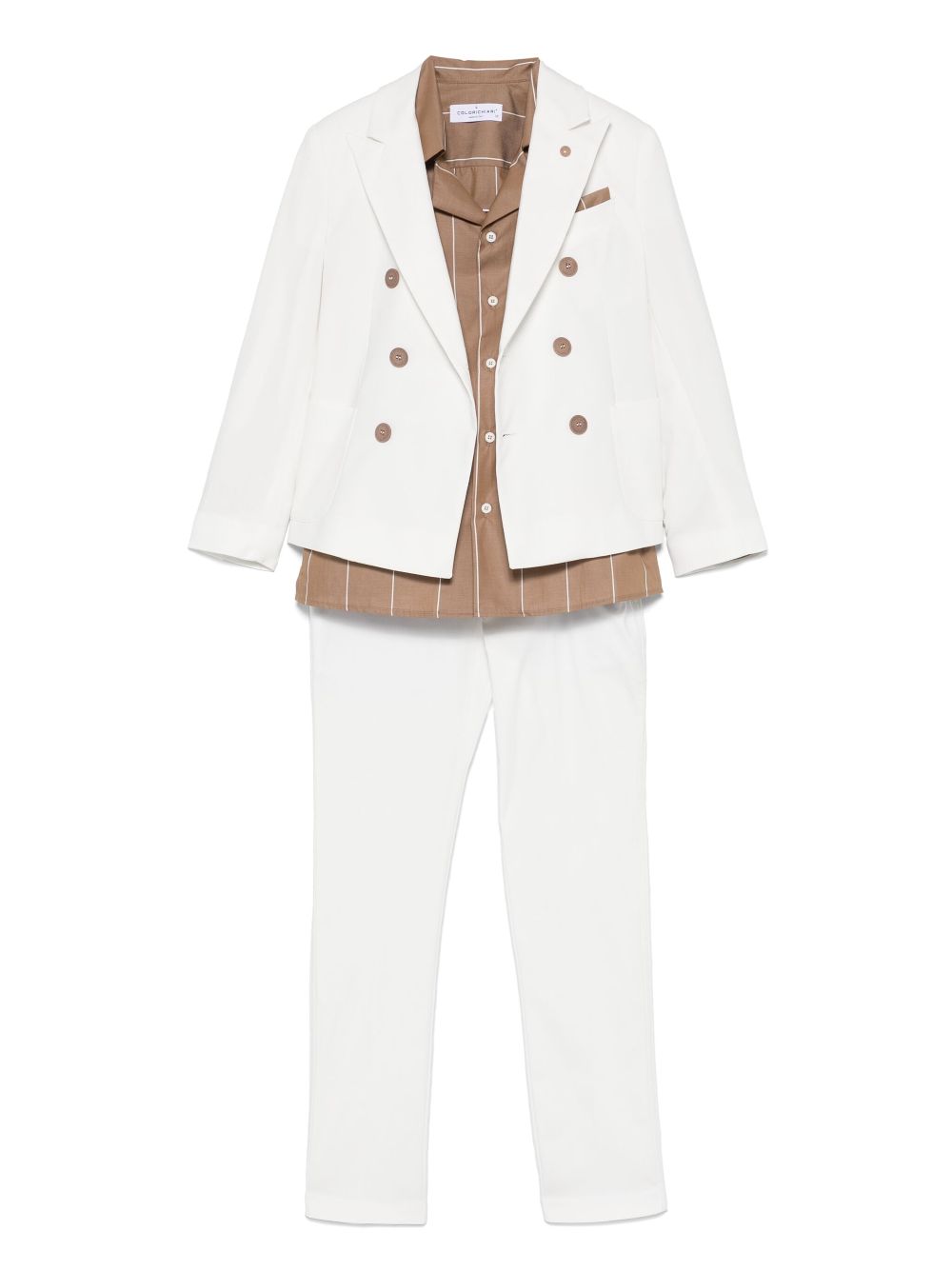 Colorichiari three piece suit - White