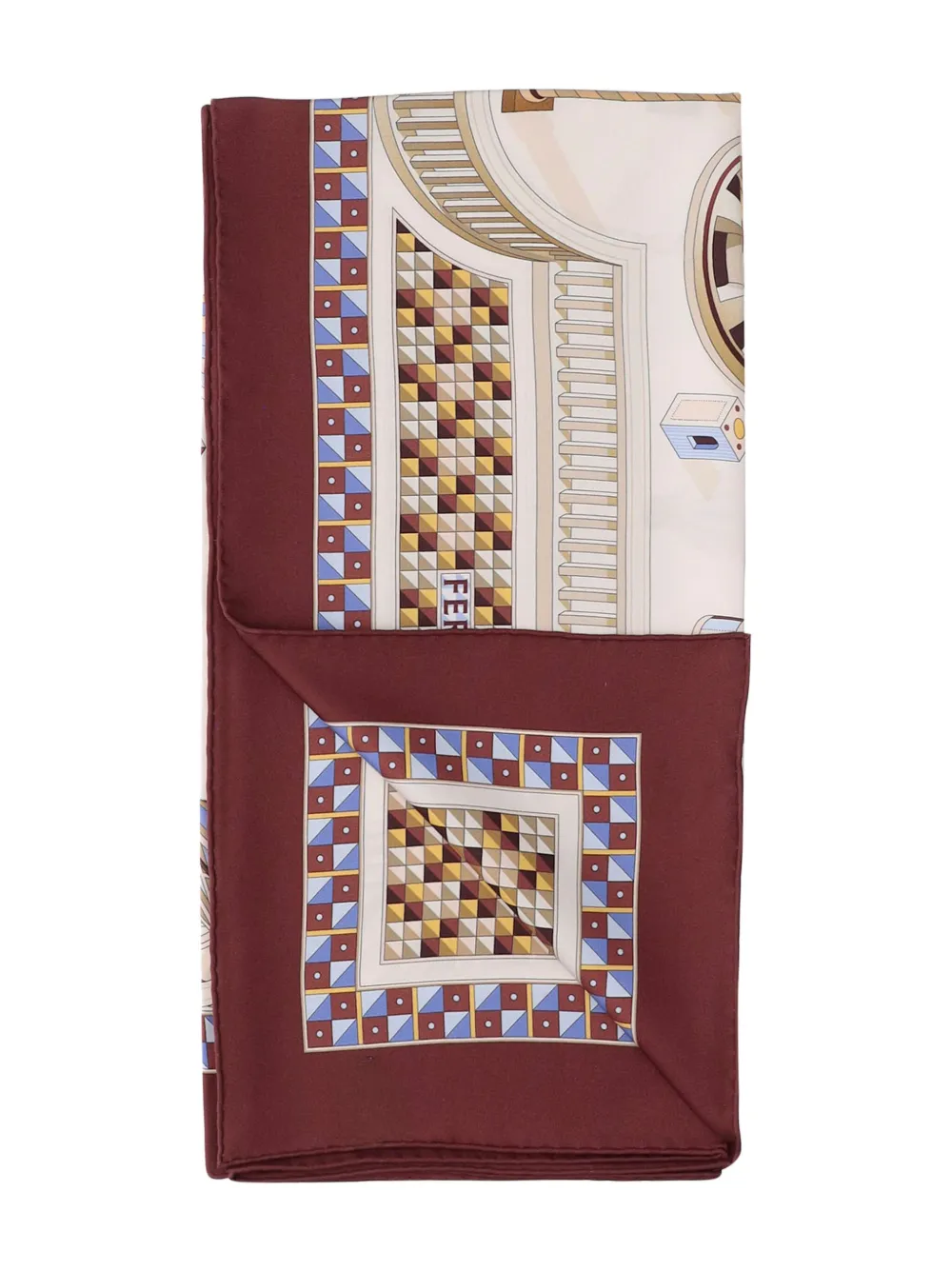 Ferragamo Foulard in seta con stampa Nadir