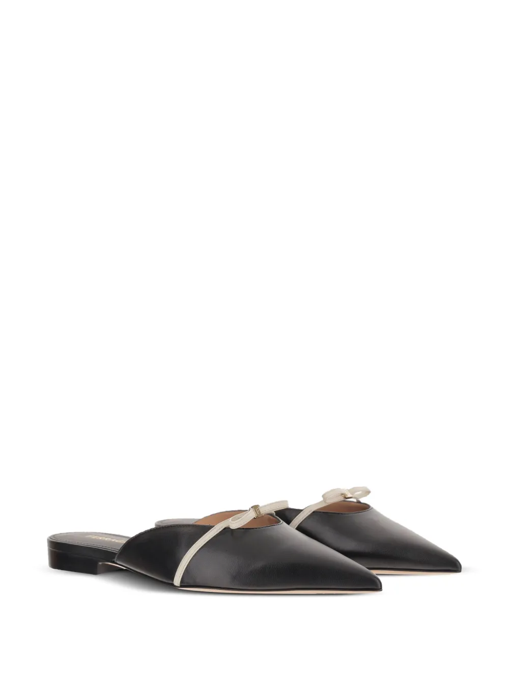 Ferragamo bow-detail mules Black