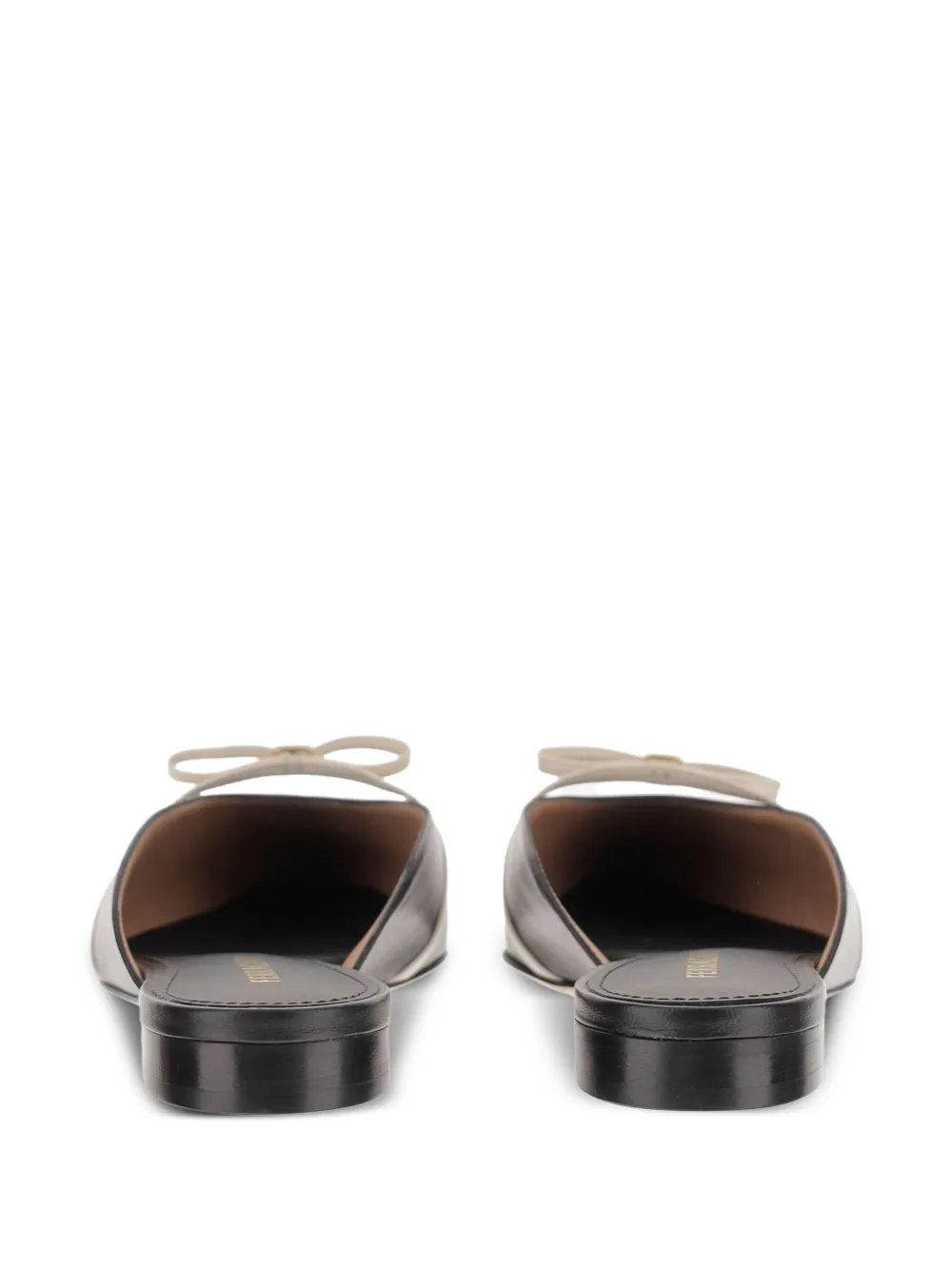 Ferragamo bow-detail mules Black