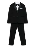 Colorichiari rhinestoned suit - Black