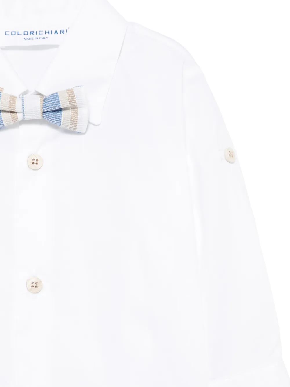 Colorichiari Gestreepte top en shorts Wit