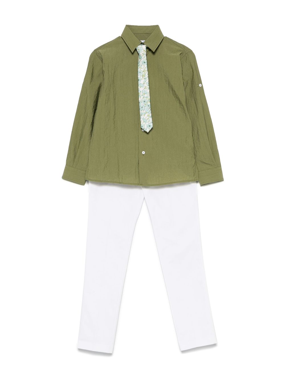 Colorichiari linen suit - Green