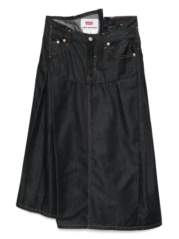 超特価セール開催！！ x Watanabe Junya Levi's JP FARFETCH | ブラック | デニムスカート スカート