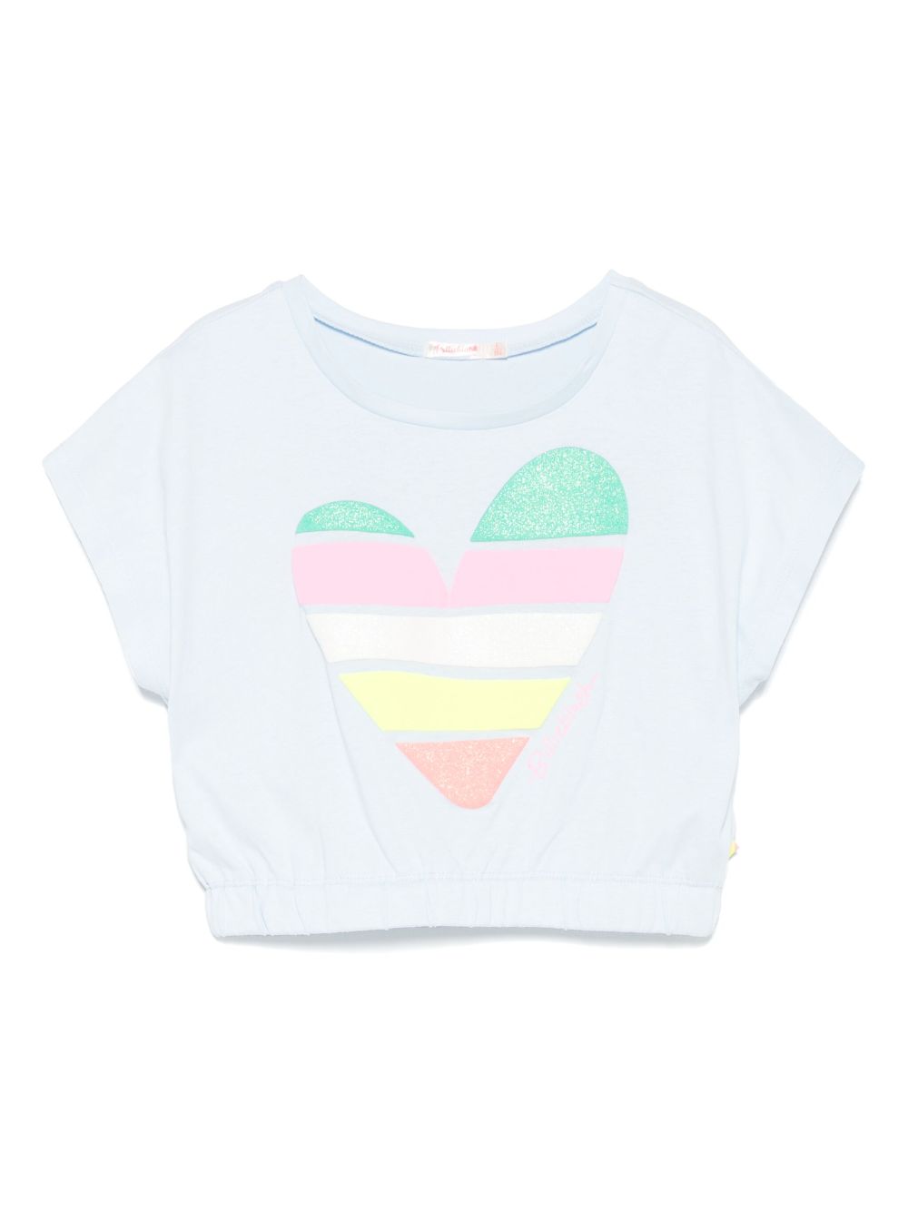 Billieblush heart-motif T-shirt - Blue