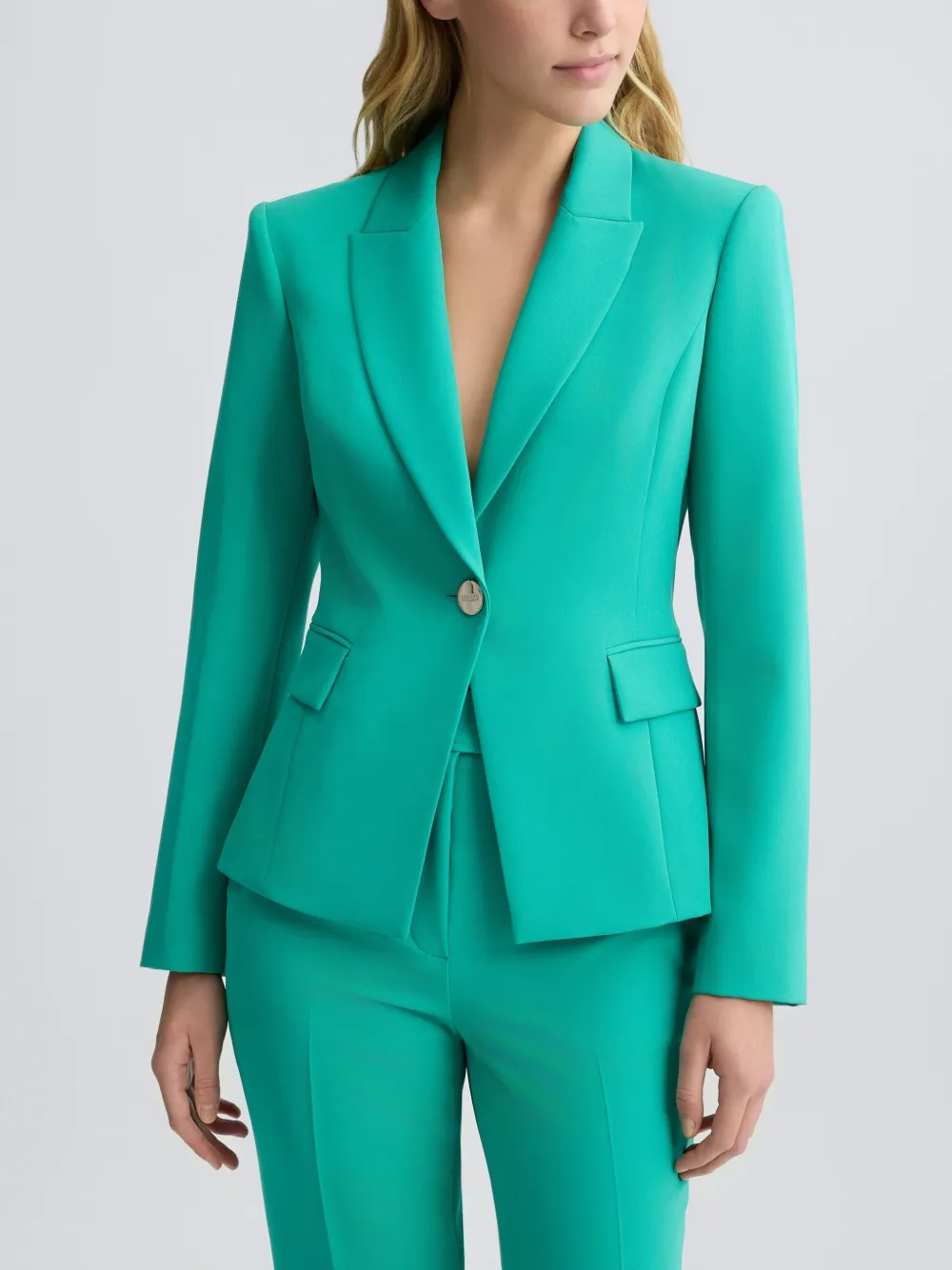 LIU JO Blazer met enkele knoop Groen