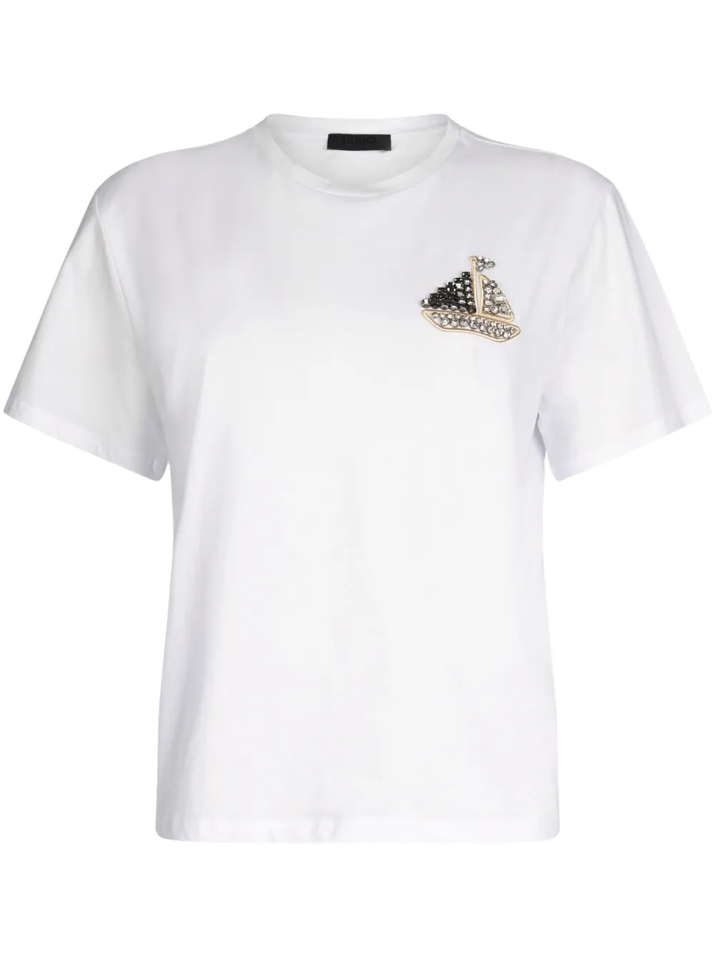 rhinestone-boat T-shirt